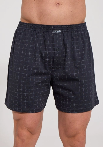Cornette bokserki męskie w kratkę luźne CM 002-354 comfort 