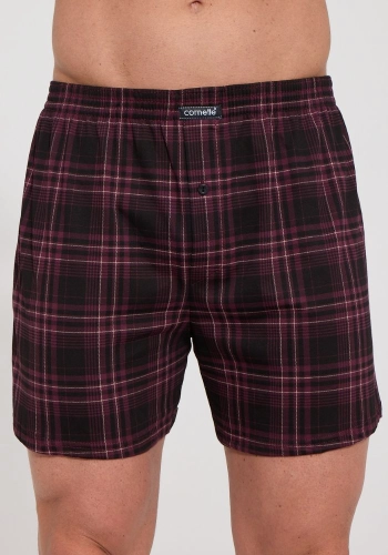 Cornette bokserki męskie w kratkę luźne CM 002-350 comfort 