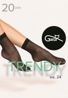 Gatta Rajstopowe skarpetki wzorzyste Trendy 24 lycra 