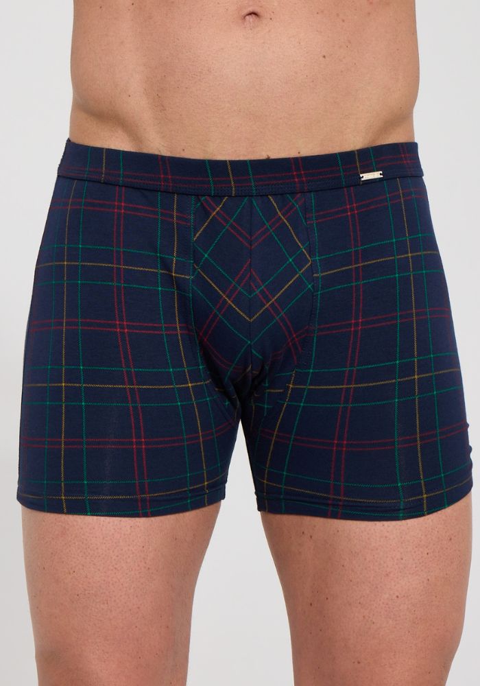Męskie Bokserki w Kratkę – Cornette prime 904-140 Bawełniane Majtki Męskie