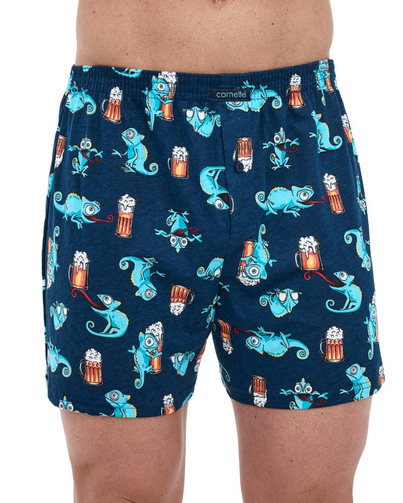 Sklep z kolorowymi bokserkami Otwock Bazarowa 10męskie luźne w kameleony Cornette 001-175 classic kolor granat