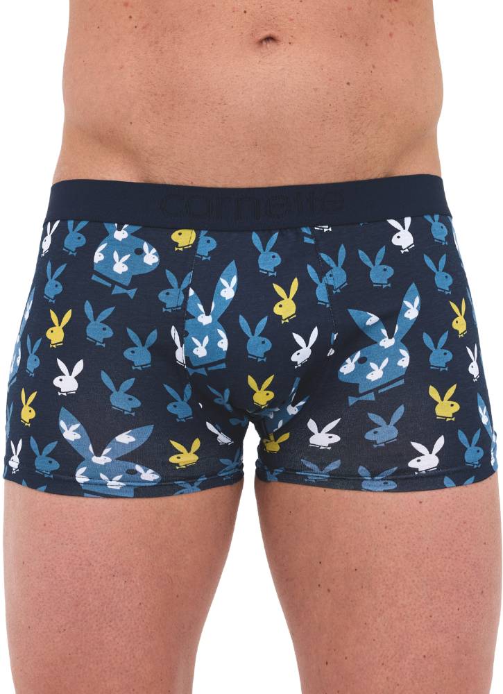 Cornette bokserki męskie w króliczki 508-161 high emotion-granatowe