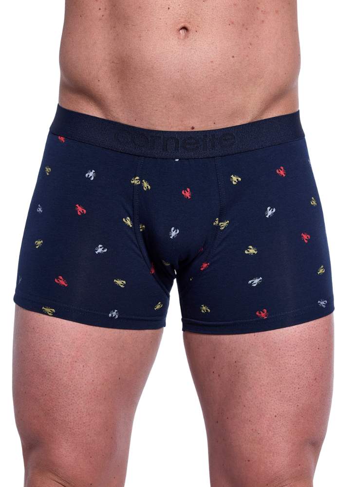 Cornette bokserki typu szorty męskie z szeroką gumą 508-154 high emotion kolor granatowy
