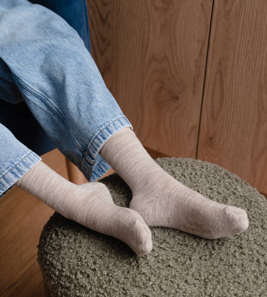 Skarpety wełniane z merynosa dla dzieci półfrotowe Steven 190