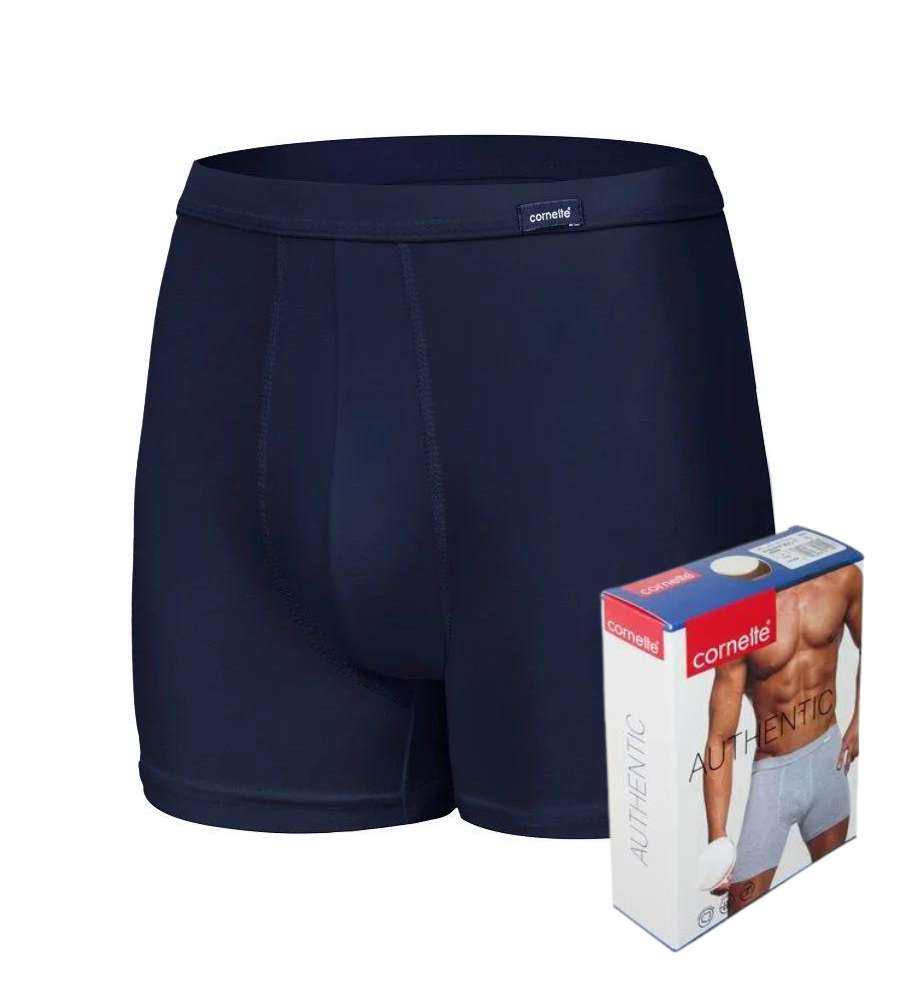bawełniane-granatowe-bokserki-meskie-cornette-authentic-perfect-220-wysoki-stan