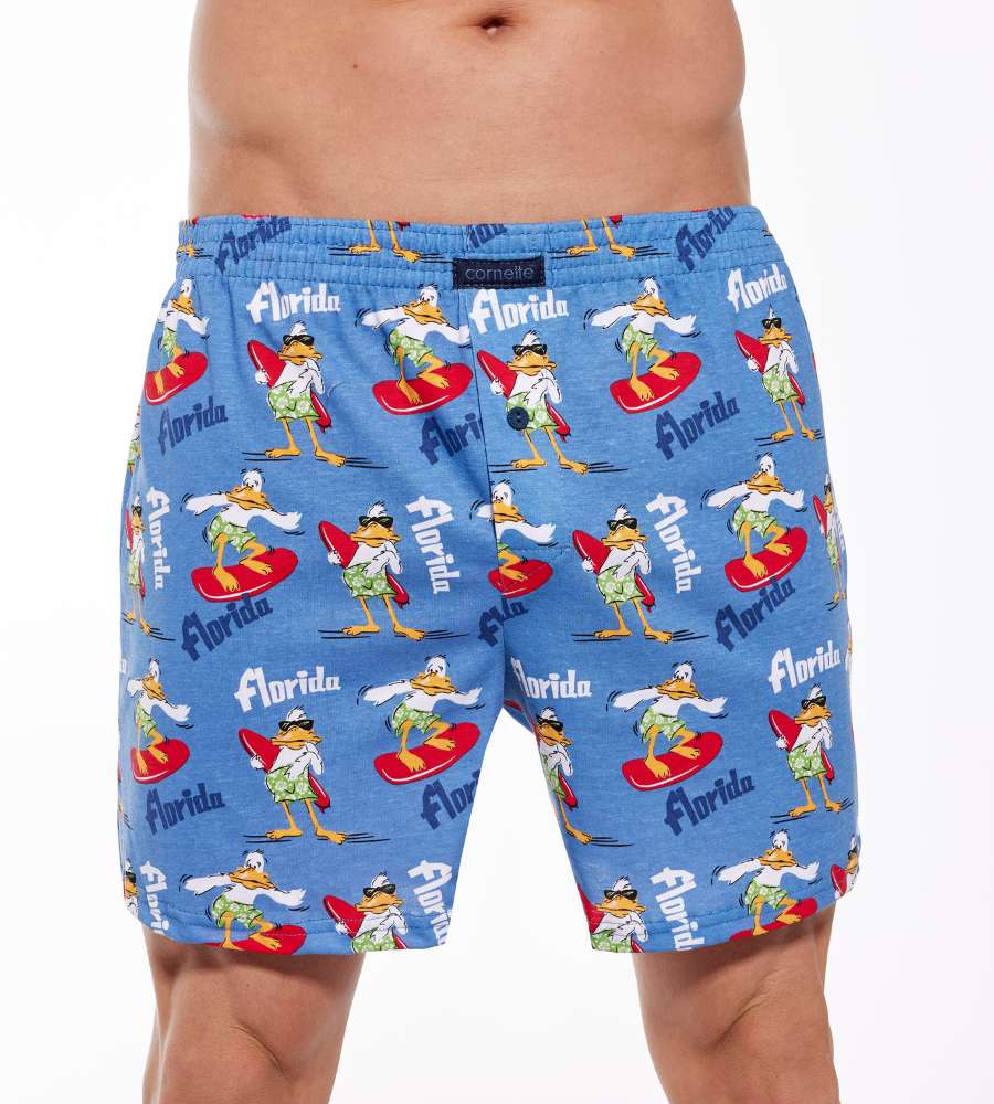 kolorowe bokserki na wakacje cornette florida 001-153 classic 100% bawełna