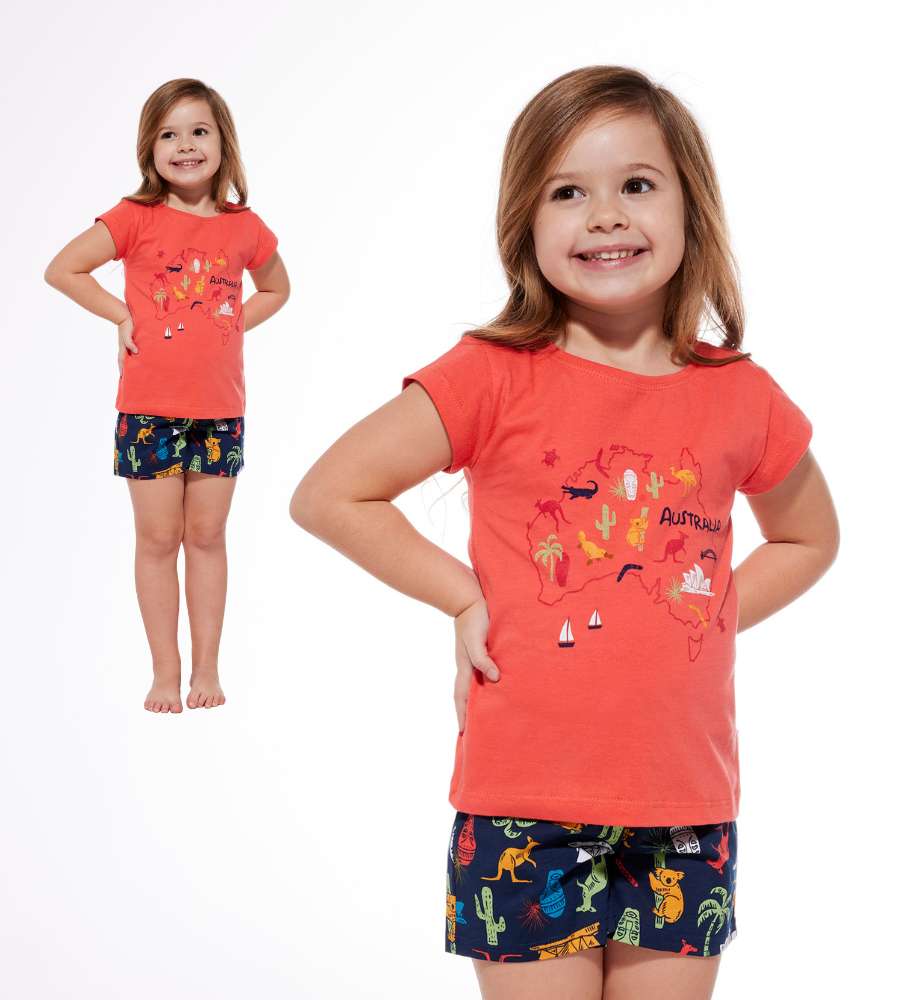 letnia-piżama-dla-dziewczynki-z-krótkim-rękawem-cornette-787-788-104-australia cornette otwock bazarowa 10