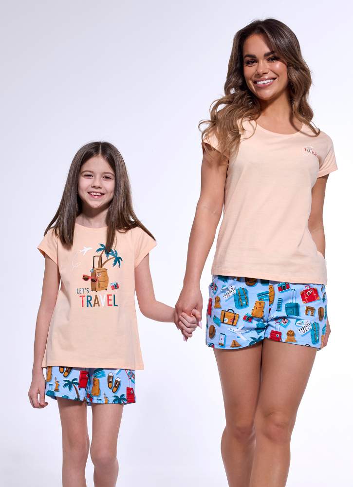 pizamy rodzinne dla mamy i córki cornette travel