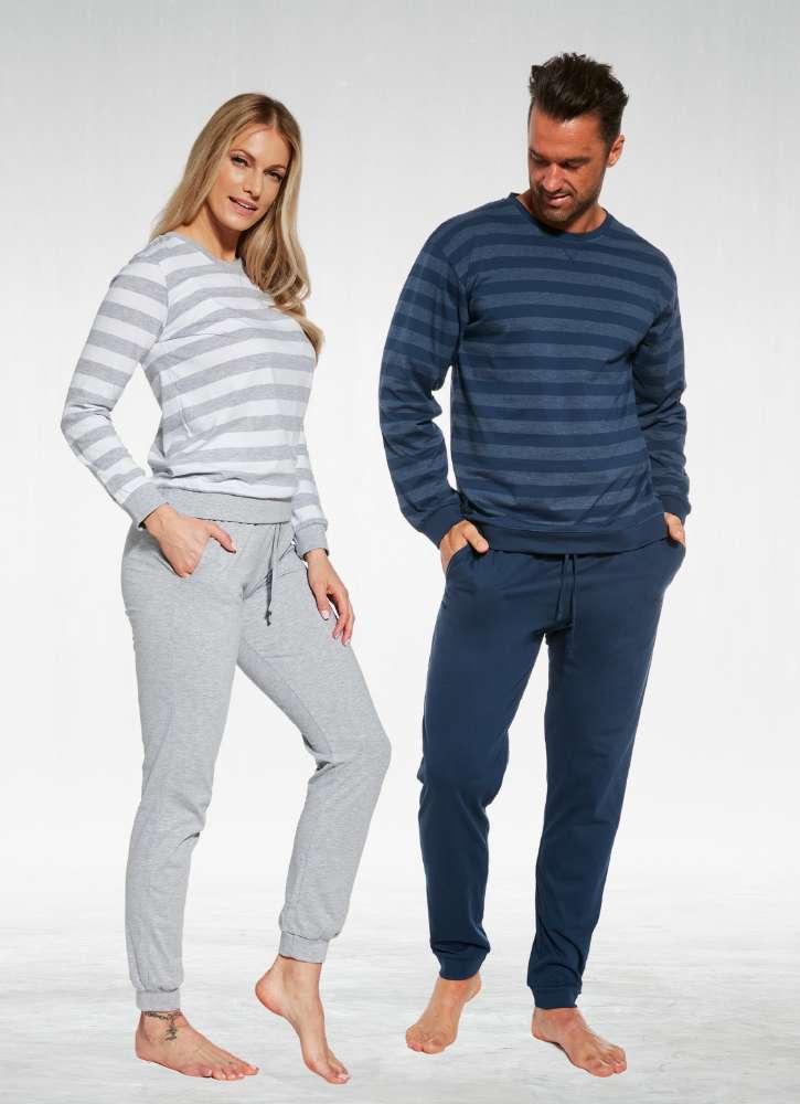 zestaw pizam-rodzzinnych-dla-niej-i-dla-nego-cornette-molly-loose